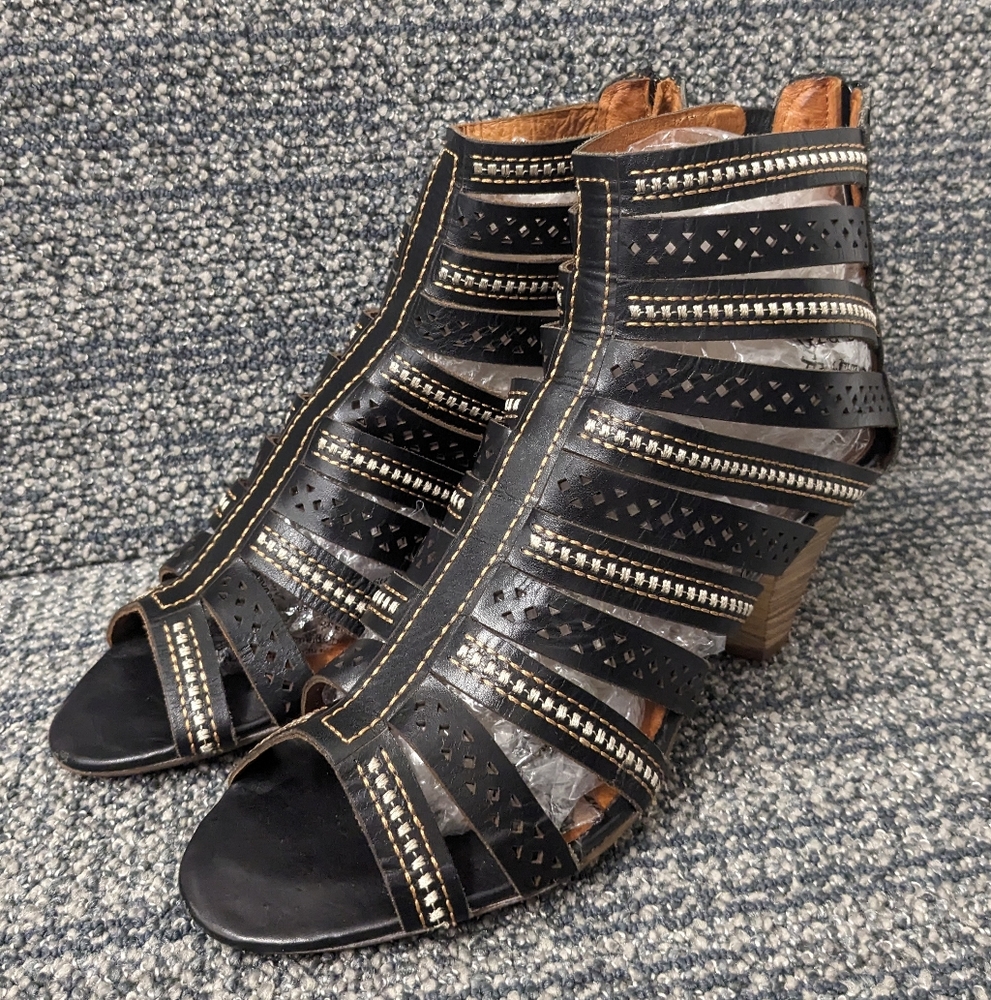 Pikolinos Java Leather Heeled Gladiator Sandals S… - image 7